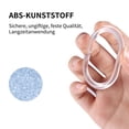 thumbnail image 3 of Anneaux de Rideau de Douche Suspendus Transparents et Pliables en Forme de C 12 Pcs, 3 of 8