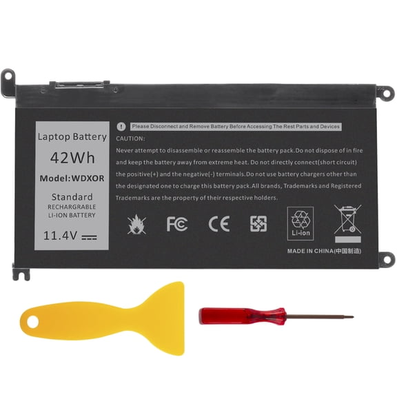 42Wh WDX0R Laptop Battery for Dell Inspiron 15 7579 7569 5578 5565 5567 5568 5570 5775 5579 7560 7570, 13 5378 5368 7375 7368 7378, 17 5765 5767 5770 Series P69G001 P58F P58F001 P75F P66F P69G 3CRH3