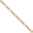 thumbnail image 3 of 10K Two-Tone 7.85Mm Hand Polished Fancy Link Bracelet (Width 7.85) (Length 8) - Jbsp, 3 of 5