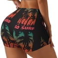 thumbnail image 2 of Fotbe Go Surfer Seamless Shorts, Womens Workout Shorts High Waist Stretch Booty Short for Gym/Yoga/Running/Biking-X-Large, 2 of 9