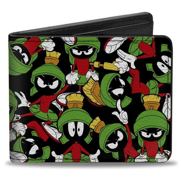 Cartera plegable con hebilla y hebilla para hombre - Marvin the Martian 4.0 x 3.5 US