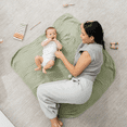 thumbnail image 3 of Comfy Cubs Baby Muslin Blanket, Swaddle for Newborns, Large 40” x 40”, 6-Layer (Sage, Baby), 3 of 8