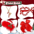 thumbnail image 2 of VETPW Christmas Candy Cane Costume, Candy Cane Headband Christmas Headbands Xmas Headbands, Candy Cane Stockings Christmas Glasses, Candy Cane Earrings Necklace for Christmas Costume Women, 2 of 7