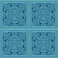thumbnail image 1 of Ahgly Company Machine Washable Indoor Square Transitional Blue Area Rugs, 6' Square, 1 of 7