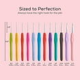 JumblCrafts Crochet Hook Set, 12 Colorful Ergonomic Crochet Hooks for