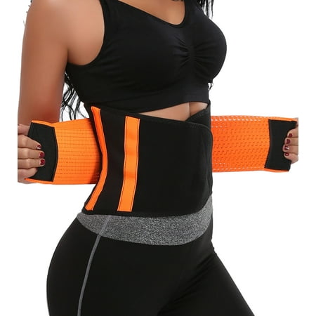 

QRIC Waist Trainer for Women & Men Back Support Band & Tummy Control Body Shaper Sweat Weight Loss Shapewear Workout