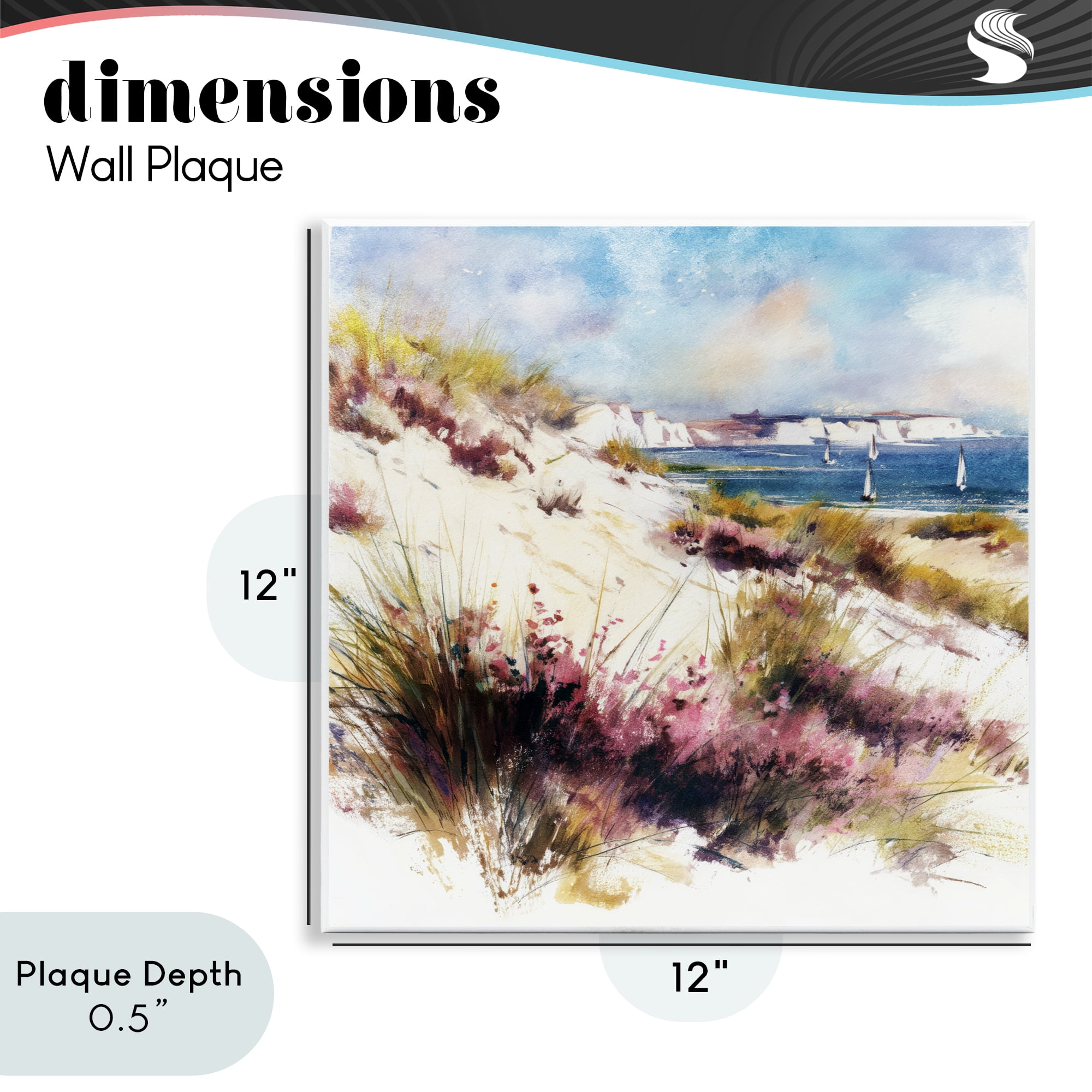 Stupell Industries Cliffs And Waters View Wall Plaque Art, design by Svetlana Aleynikova
