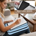thumbnail image 5 of Haosy Accordion File Organizer Zipper Binder 500 Sheet 6-Tab Expanding File Folder Multi-Pocket 1.2 Inch 3 Ring Light Sky Blue, 5 of 7
