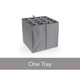 thumbnail image 4 of Covermates Keepsakes - Adjustable Cube Storage Bin - Configurable FlexGrid Compartments - ID Window - Pull Handles - Indoor Storage, Grey Heather, 4 of 7