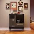 thumbnail image 6 of TROPOW Coffee Bar Cabinet with Wine Glass Rack & Storage, 30.7" Modern Buffet Sideboard and Liquor Cabinet for Kitchen, Dining Room, Living Room, 6 of 7