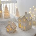 thumbnail image 1 of Christmas Village Sets, White Christmas Village Sets Christmas Decorations Indoor, Christmas Decorations Farmhouse Rustic Decor for Home Shelf Cabinet Table, Home Display, Tabletop, 1 of 5