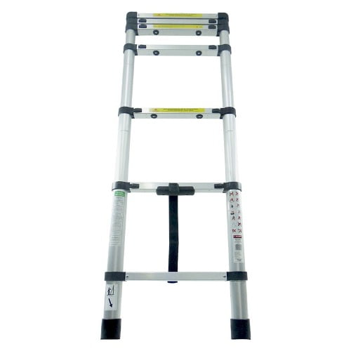 Escalera Telescopica Retractil 7 Escalones 2 Metro + Regalo Peldaños 706615