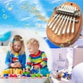 thumbnail image 2 of Hzrsly 8-Key Mini Kalimba Thumb Piano - Solid Sapele Wood with Stainless Steel Keys, Musical Pendant & Hanging Ornament, Perfect Gift for Kids & Music Lovers(Multicolor), 2 of 7