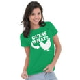 thumbnail image 3 of Guess What Chicken Funny Sarcastic Womens Slim Fit Graphic Tee Brisco Brands L, 3 of 5