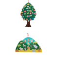 thumbnail image 1 of me sentí ocupado ,fieltro árbol de navidad ficoración diy ,montessori juguetes educativos ocupado Regalos de juguete de actividad de decoraciones de Macarena  me sentí ocupado tablero, 1 of 7