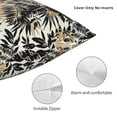 thumbnail image 4 of Rateoe Black Palm Leaves Pattern Throw Pillow Cover Premium Pillow Stuffer Sham Square for Decorative Cushion Bed Couch Sofa(Pillow insert not included), 4 of 8