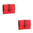 thumbnail image 2 of Monedero de Cuero Sonducket Mujer Rectangular Triple Pliegue Rojo 2Conjunto, 2 of 6