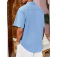 thumbnail image 3 of Playa De Guayabera Cubana Camisas Casual De Lino Para Hombre, 3 of 8