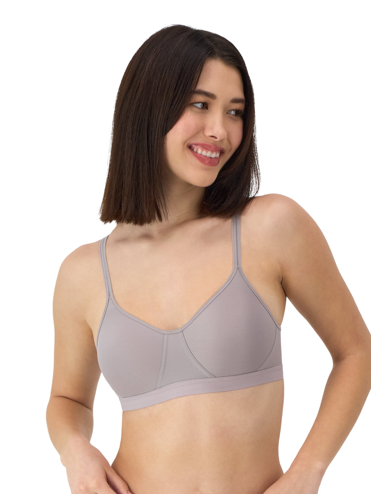 Hanes Womens Wireless T-Shirt Bra, Cooling Comfort Convertible Bra, Moisture-Wicking