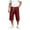*Wine, variant on VBVC Men's Loose Fit Drawstring Sweat Shorts with Pockets, Casual Knee Length Stretchy Shorts For Men, Army Green , S-3XL