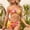 Yellow, variant on Bikini Swim Suits for Women Beach Swimwear Pink Two Piece High Cut Triangle Womens Bathing Suit