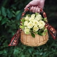 thumbnail image 6 of Flower Basket ,Woven Hand-Held Wicker Decorative Picnic Storage Basket for Home Picnic Storage Basket, 6 of 8