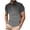 A Dark Gray, variant on Mens T-Shirt Gradient Print Collared Shirt, Short Sleeve Button Placket Casual Relaxed Fit Lightweight Summer Top for Men Daily Wear Black,L
