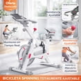 thumbnail image 1 of Bicicleta de Ejercicio Estática Profesional Spinning Color Blanco, 1 of 7