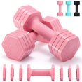 thumbnail image 1 of Set de mancuernas ajustables Equipro de 2 a 5 lb con mango suave de TPU, 1 of 7