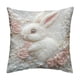 thumbnail image 2 of Decoraciones de Pascua Interior,Pillow Cover Three-Dimensional Printing Faux Embroidery Cute Rabbits Cushion Cover Digital Printing Decoración del hogar, 2 of 6