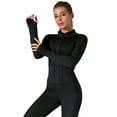 thumbnail image 4 of Valcatch Women's Workout Quick Dry Jacket Lightweight Zip Up Yoga Jacket Cropped Athletic Slim Fit Tops, 4 of 6
