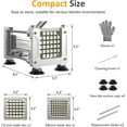 thumbnail image 4 of French Fry Cutter Stainless Steel Potato Slicer : with 2 Replaceable blades (1/2 & 3/8 Inch), Professional Fries Cutter for Potatoes, Carrots, Cucumber, Onion, Yam, 4 of 9