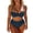 a1rt#-Dark Blue, variant on Women's Solid Color Bandeau Bikini Two Piece Swimsuit Supportive Fit Slim Fit Stylish Bathing Suit for Beach Holiday Summer Pool and Outdoor Water Sports