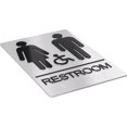 thumbnail image 4 of Assured Signs Restroom Sign for Wall | Bathroom Signs | 9 by 6" | Silver Acrylic | ADA Compliant with Braille | Includes Adhesives | Ideal for Office or Home, 4 of 7