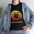thumbnail image 2 of I'm With The Drummer For Girlfriend Wife Drum Drumming Band T-Shirt, 2 of 2