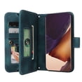 thumbnail image 3 of Dteck Crossbody Wallet Case for Samsung Galaxy Note20 Ultra, Premium PU Leather Handbag Zipper Pocket with Wrist Strap Lanyard Folio Flip Case for Galaxy Note20 Ultra,Blue, 3 of 8