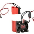 thumbnail image 2 of Radiador De Motor RC, Sensor De Temperatura Del Disipador De Calor Del Coche RC Compatibilidad Automática Del Ventilador Para 1/10 RC Hobby Model Car Cergrey Rojo, 2 of 8