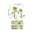 thumbnail image 3 of Wosthever Adhesivo de pared de animales de árbol, Fondo de PVC, paredes de salón, Mural DIY, papel tapiz, arte, decoraciones impermeables, calcomanías, Decoración del hogar Wosthever HA075078-01, 3 of 6