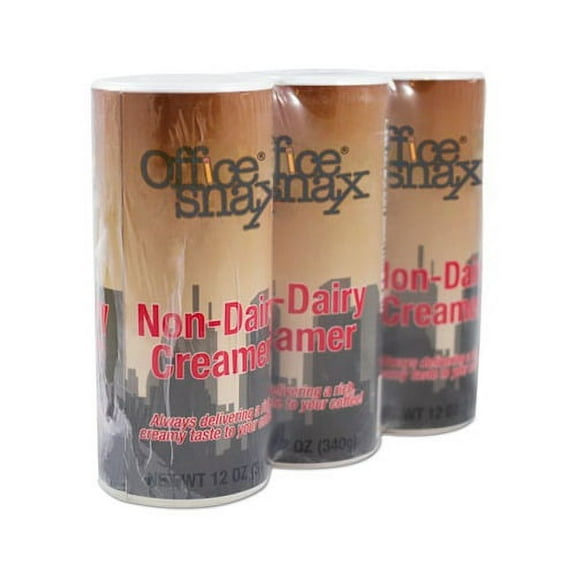 Reclosable Powdered Non-Dairy Creamer 12 oz Canister, 3/Pack