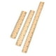 thumbnail image 5 of Regla de madera de 3 piezas, herramienta de medición, recta, herramientas de dibujo profesionales, reglas de medición de 2 escalas para ingenieros, ar, 5 of 9