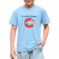 thumbnail image 5 of Juslio Boy Letter Pattern T Shirts Breathable Crew Neck, Casual Short Sleeved Tops Comfortable Shirts Sizes 2-18, 5 of 9