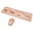 thumbnail image 1 of Wireless Keyboard Set, 110 Keys Keyboard Mouse Combo 2.4GHz Contrast Color Auto Sleep  for School, 1 of 7