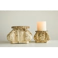 thumbnail image 2 of Creative Co-Op Hand Carved Wood Column Pillar Candle Holder, 2 of 4