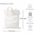 thumbnail image 2 of Pumpkin Pal Parade Halloween Books Reading Lover Reader Funny Women Canvas Bag 1Pc, 2 of 5