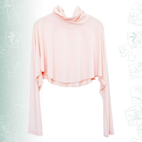 LULULION Pink Anti Uv Protection Sunscreen Sleeves and Cloak Breathable Cool Clothes for Summer