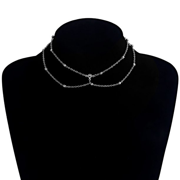 Cadena Corporal De Metal Para Mujer Estilo Sexy Hueco Bikini Decoración De Pecho Joyería