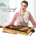 thumbnail image 7 of NutriChef Detachable Smokeless Electric Bamboo Griller Black., 7 of 7