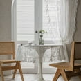 thumbnail image 6 of 1 Panel Sheer Curtains for Living Room White Curtains Window Panels for Bedroom Semi Sheer Drapes, 6 of 7