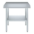 thumbnail image 2 of AmGood 36" Long x 24" Deep Commercial Work Table with Backsplash and Sidesplashes | Stainless Steel Prep Table for Kitchen, Restaurant, Garage, Laundry | NSF, 2 of 6