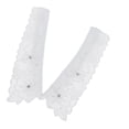 thumbnail image 1 of Tachiuwa Collier Ras du Cou Détachable en Fausse Fourrure Fleur en Strass - Blanc, 1 of 9